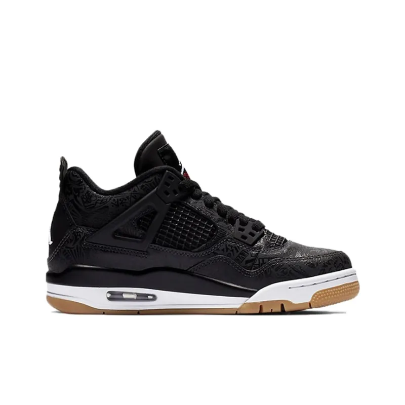 Jordan 4 Retro Laser Black Gum GS-1
