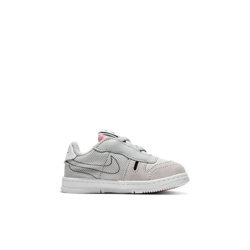 Nike Squash Type TD Slip Resistant Shock Absorbers Low Top Toddler Shoes Gray Pink Infant And Toddler-1