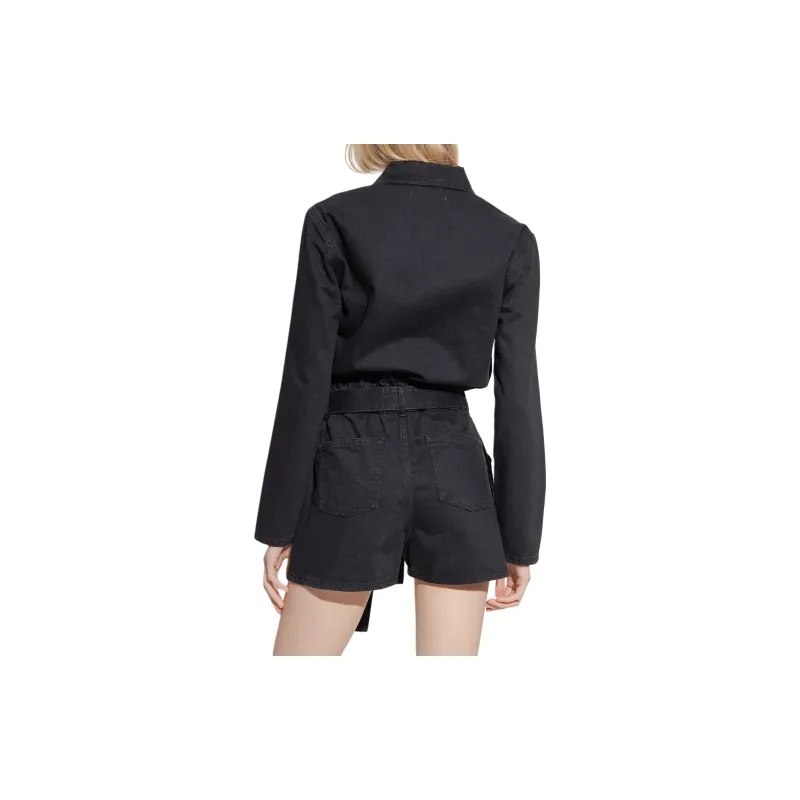 IRO NIGHT Denim Shorts Women's Black-2
