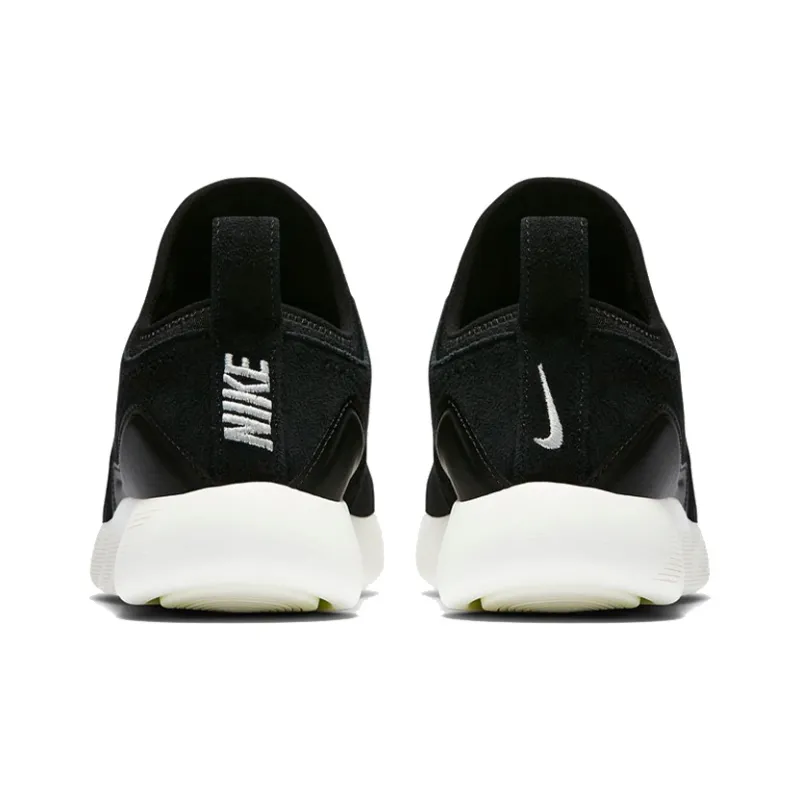 Nike LunarCharge Everyday Comfort Abrasion Resistant Mid Top Kids Lifestyle Shoes Black White Teenagers-3