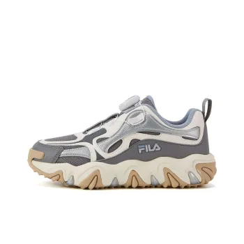 FILA KIDS Tiger Claw Low Top Kids' Running Shoes Gray Wheat Teenagers