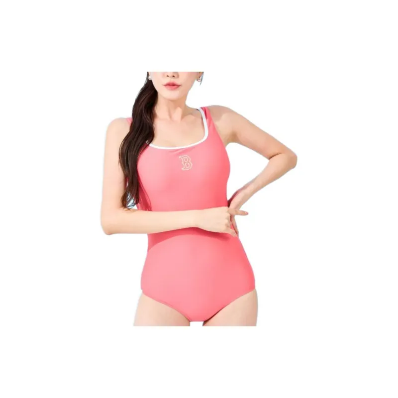MLB One Piece Swimsuits Women's Pink-2