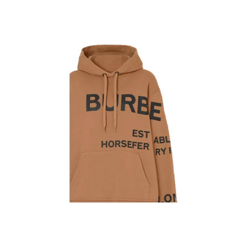 Burberry Oversized Print Hoodie 'Camel'-5