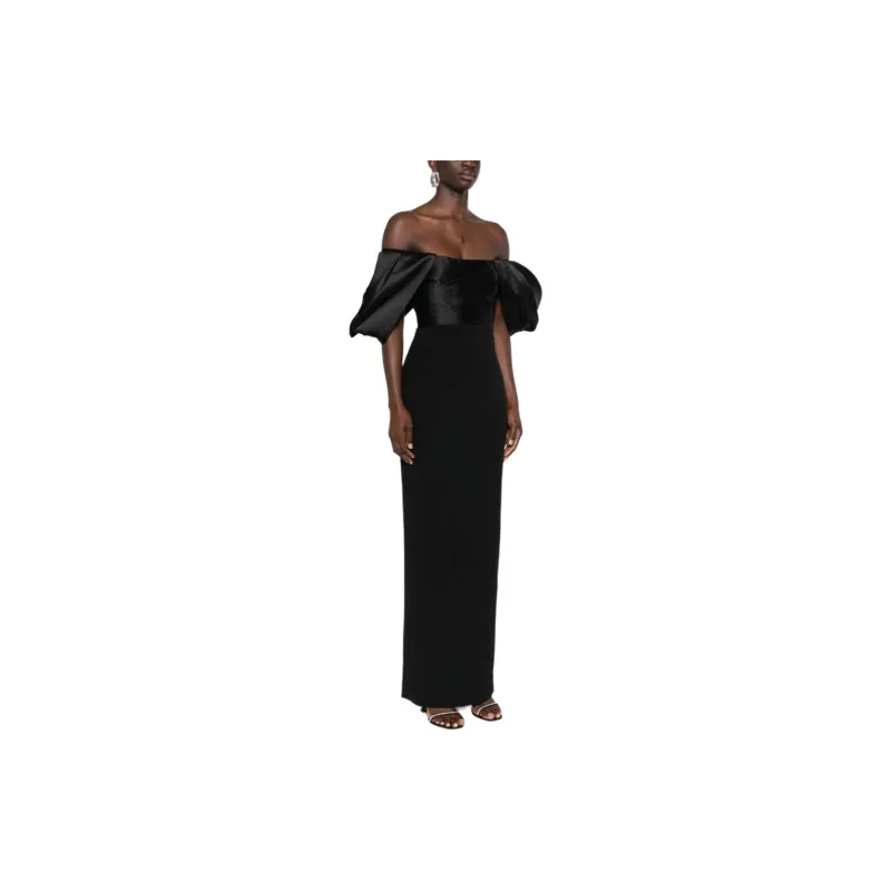 Solace London Sian Off shoulder Maxi Dress-3