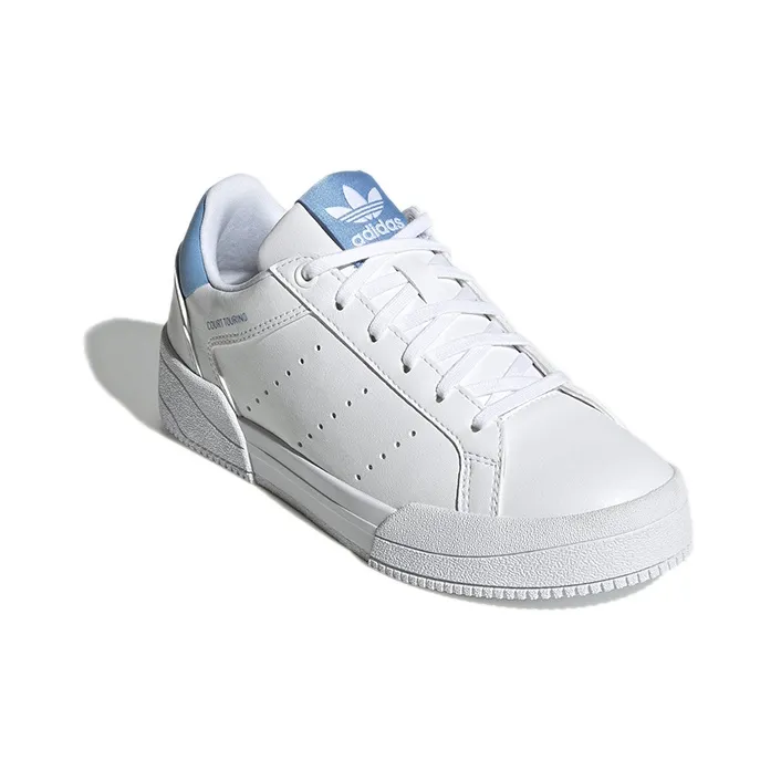 Adidas Court Tourino J 'White Light Blue'-2