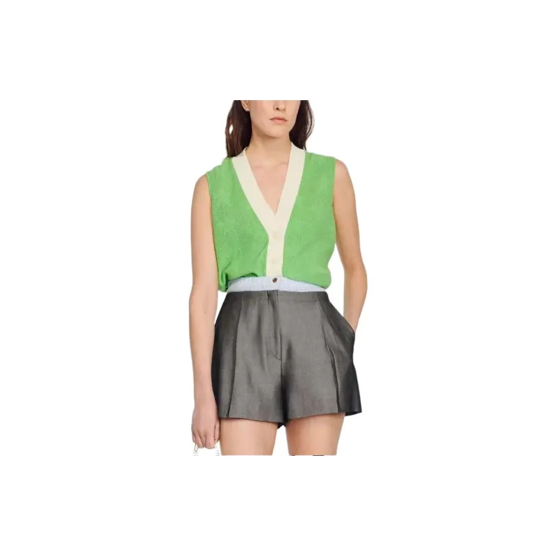 Sandro Jackets Coats Women's Green-1
