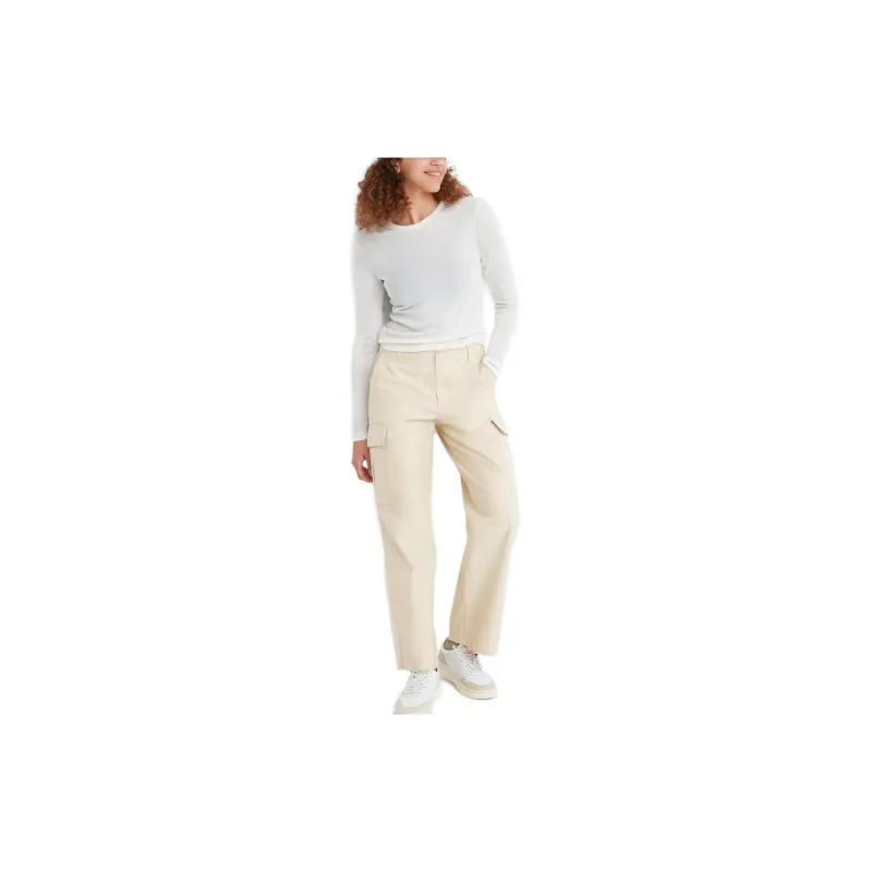 UNIQLO Cargo Pants Women's Light Beige-3