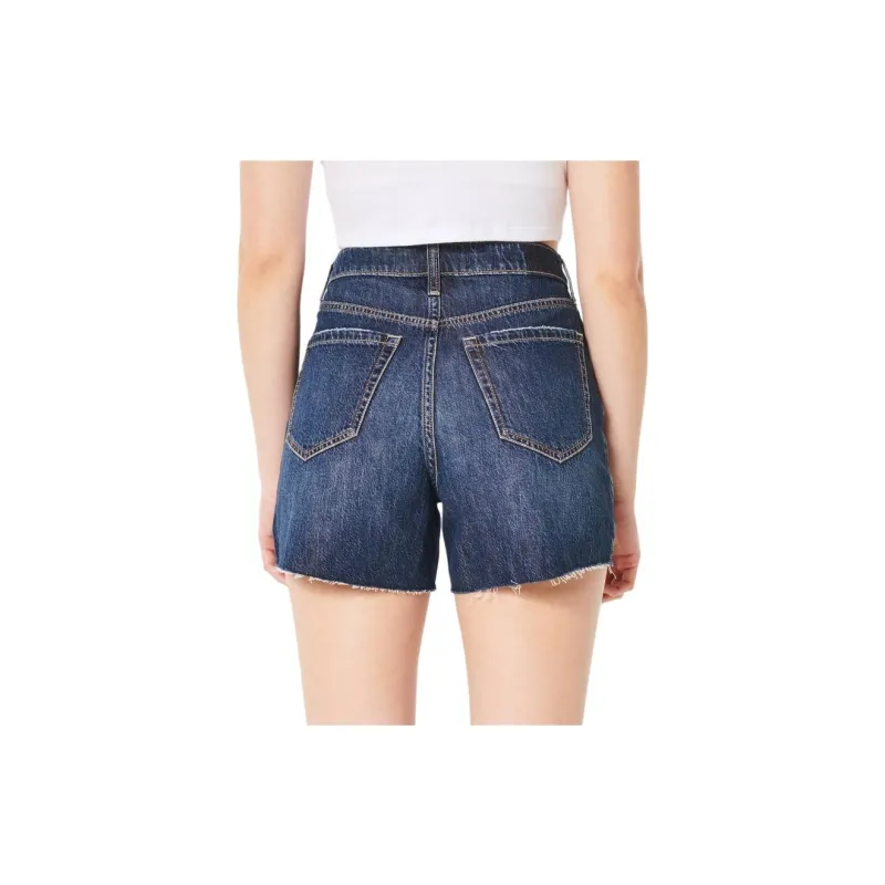 Hollister Denim Shorts Women's Blue-3