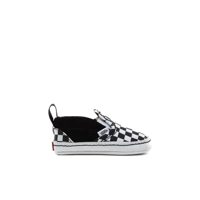Vans Slip-On   V Crib 'Checker - Black White'-1