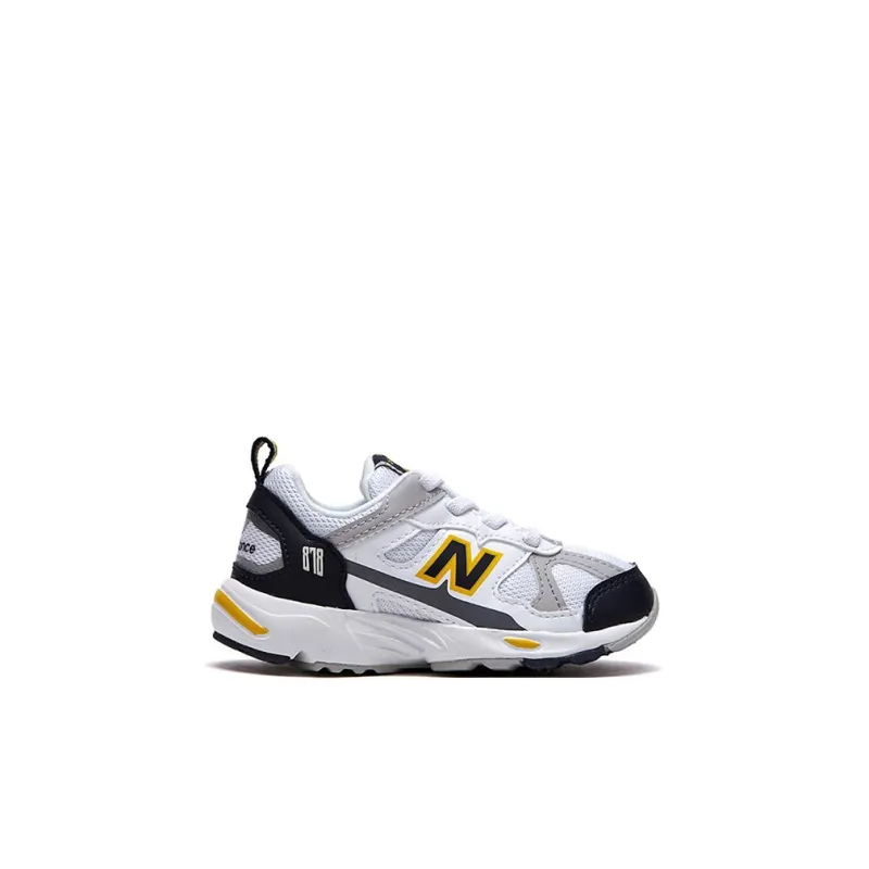 New Balance NB 878 Slip-Resistant Cushioning Wear-Resistant Breathable Low-Top Toddler Shoes White Infant And Toddler-1