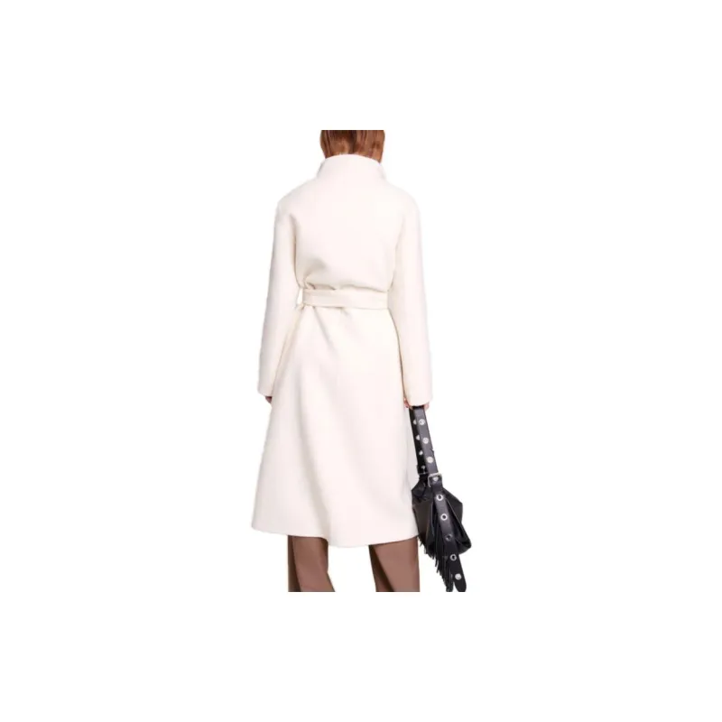 Maje Belted Single-breasted Coat-2