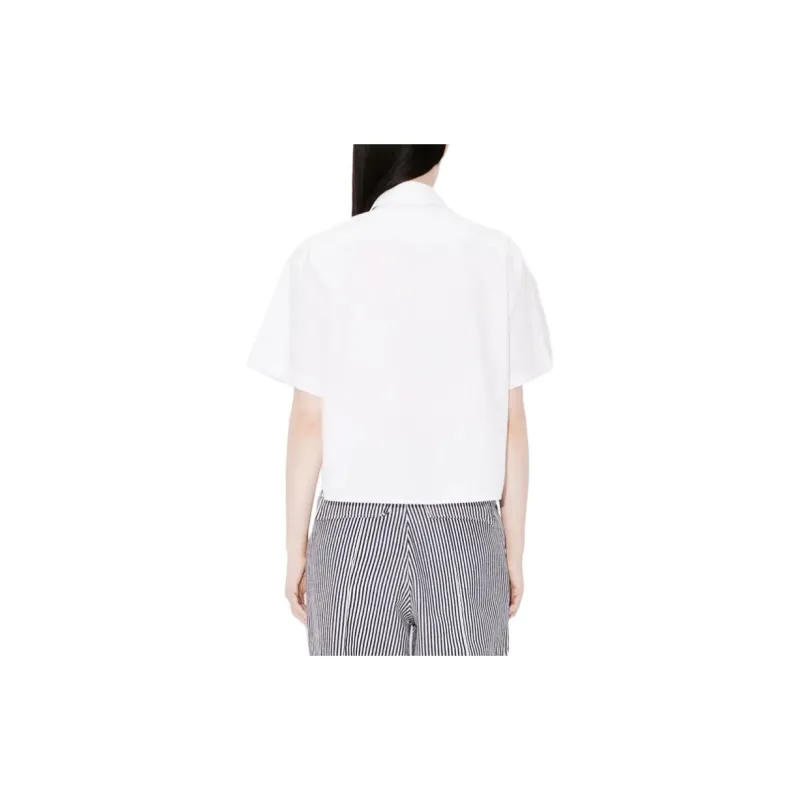 KENZO Logo Patch Cropped Shirt-4