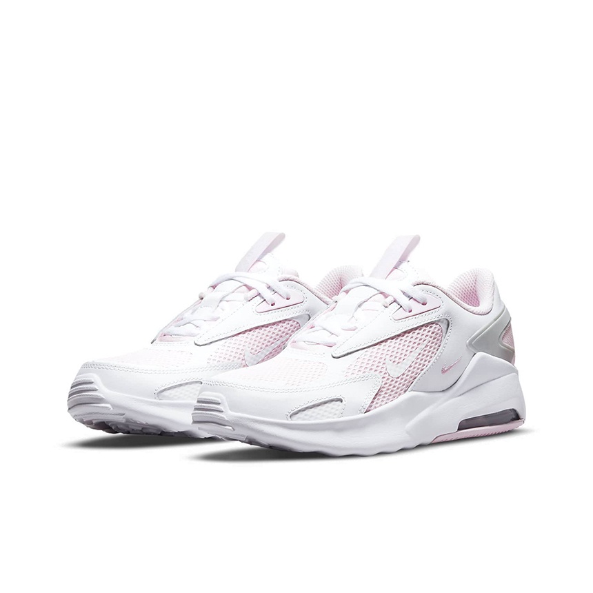 white and pink air max bolt