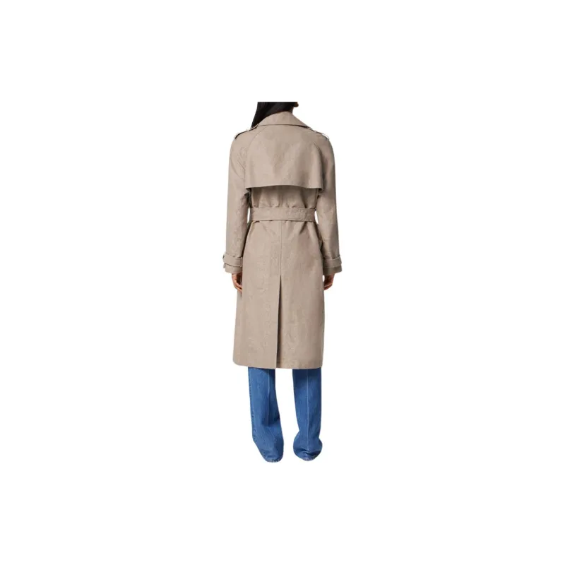 VERSACE Brocade Double-breasted Trench Coat-2