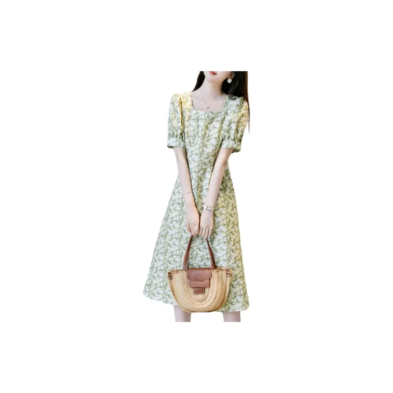 Dme Short Sleeved Dresses Women's Grass Green-1
