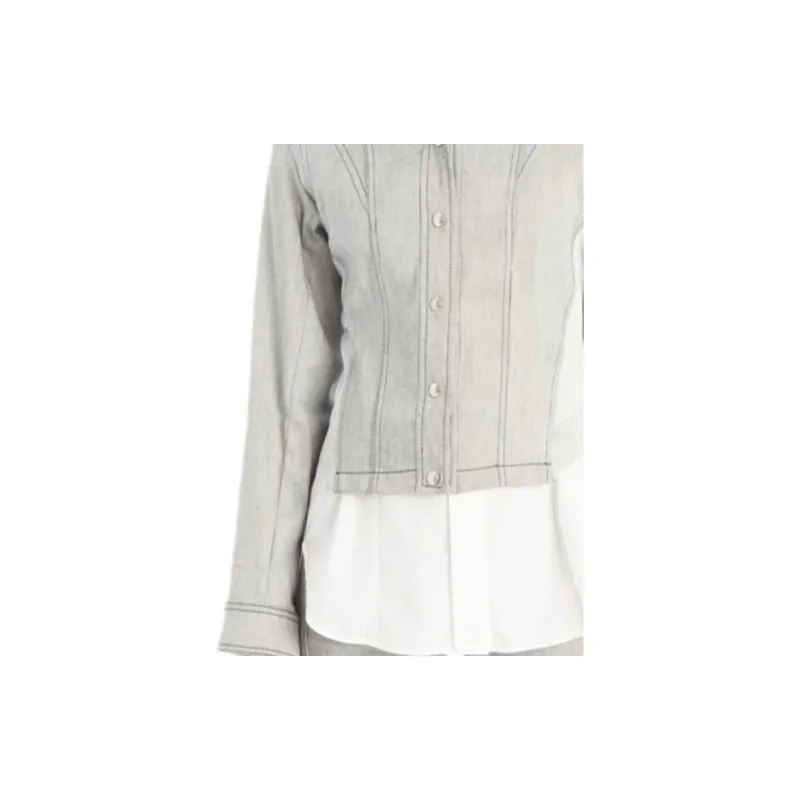 SportMax Denim Jackets Women's Gray-4