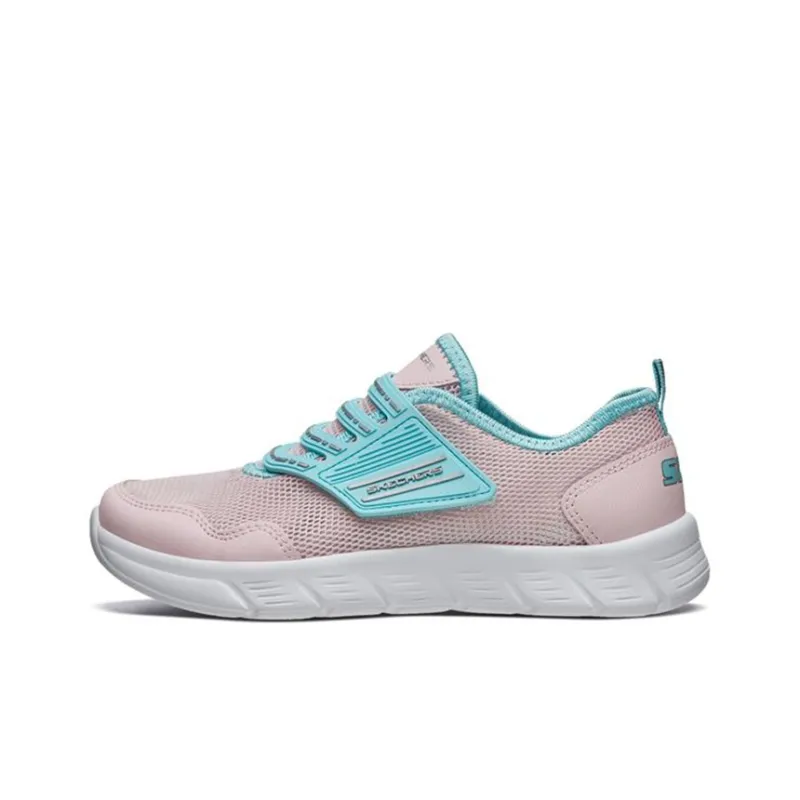 Skechers Comfy Flex 1.0 Abrasion Resistant, Breathable, Lightweight Low Top Kids' Running Shoes Pink Green Teenagers-0