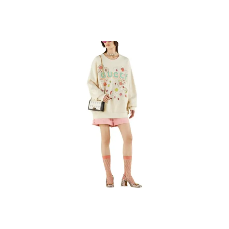 GUCCI Fw22 Tanabata Series Sweaters Women's Ecru-1