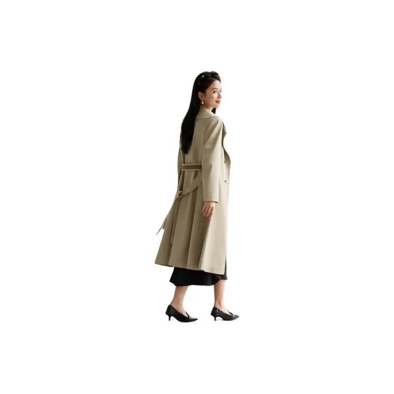 Yi Mengyuan Mid Length Trench Coat Women's-6