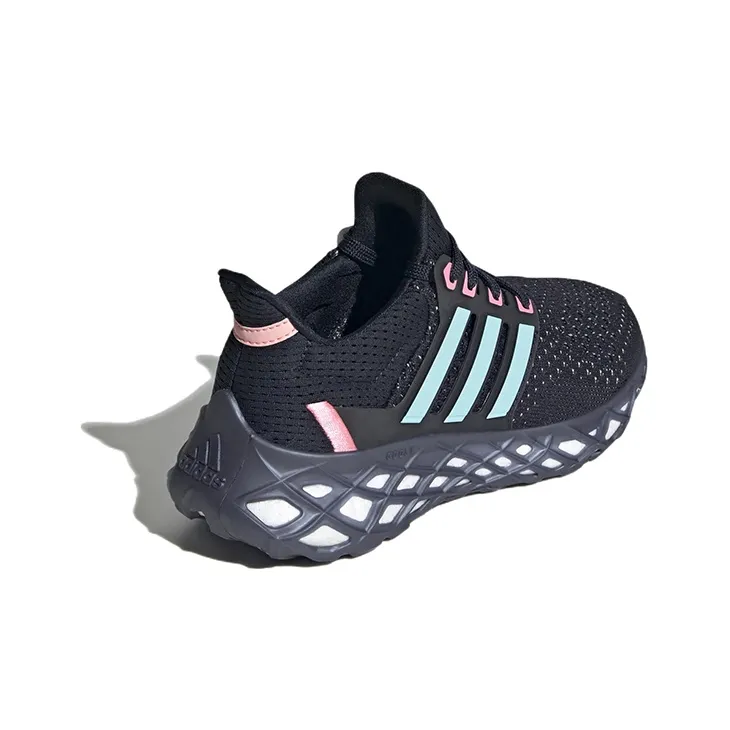 Adidas Ultraboost DNA Wear-Resistant Mid-Top Kids' Running Shoes Black Blue Teenagers-3