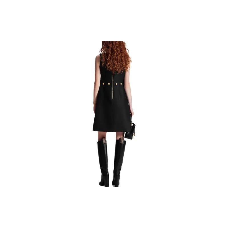 LOUIS VUITTON Button Waist Mikado Dress-3