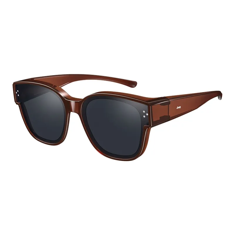 Jeep TR/Memory Plastic Round Sunglasses Unisex-6