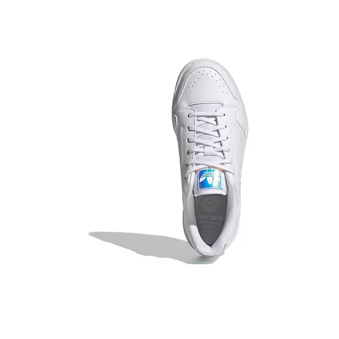 Adidas Originals NY 90 J Laser Low Top Skateboard Shoes White Teenagers-4