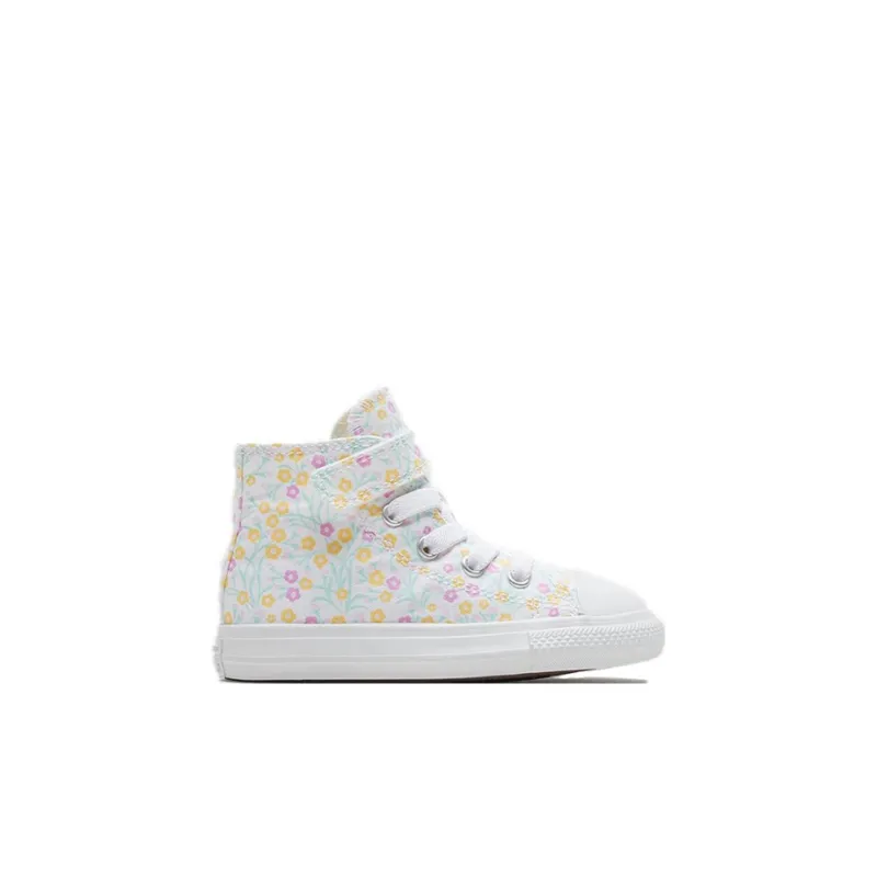 Baby Converse All Star 1V Non-slip Lightweight High-Top Toddler Shoes White-1