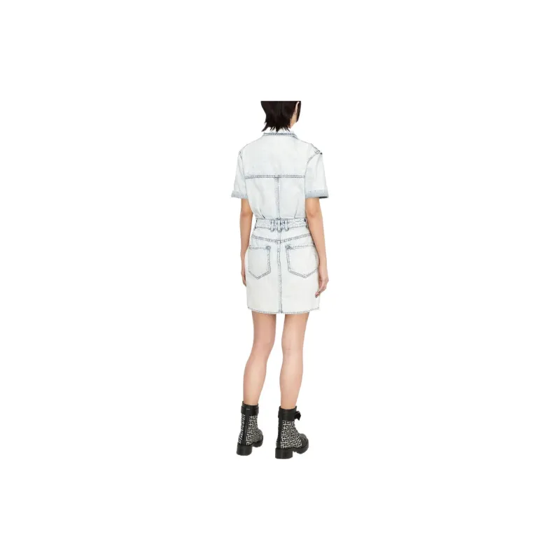 BALMAIN Double breasted Denim Dress-2