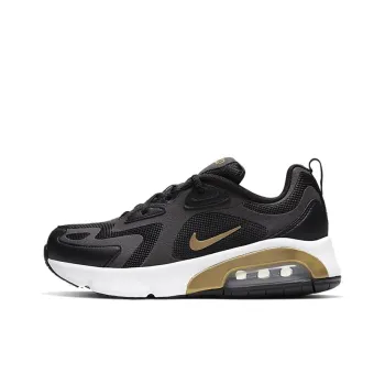 Nike Air Max 200 Black Metallic Gold GS