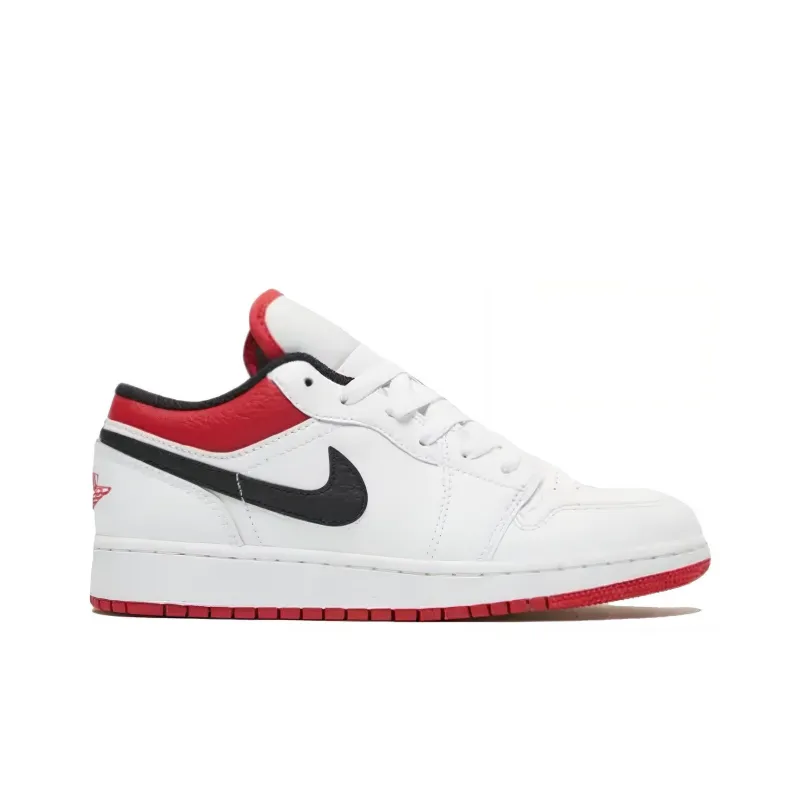 Jordan Kids Air Jordan 1 Low "White/Gym Red" Sneakers-1