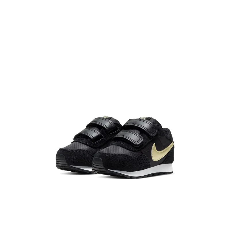 Nike MD Valiant Low Top Running Shoes Black Gold Infant And Toddler-2