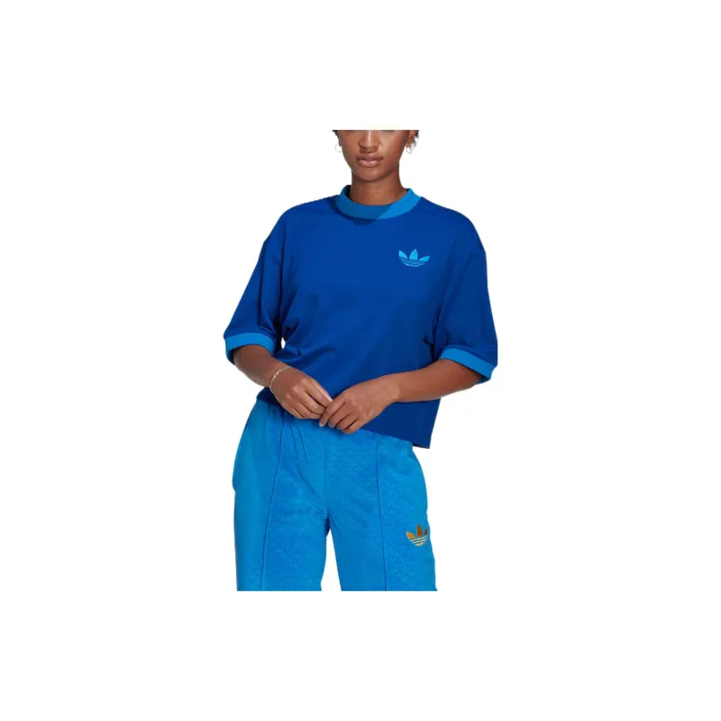 Adidas Originals T Shirts Women's Blue-2
