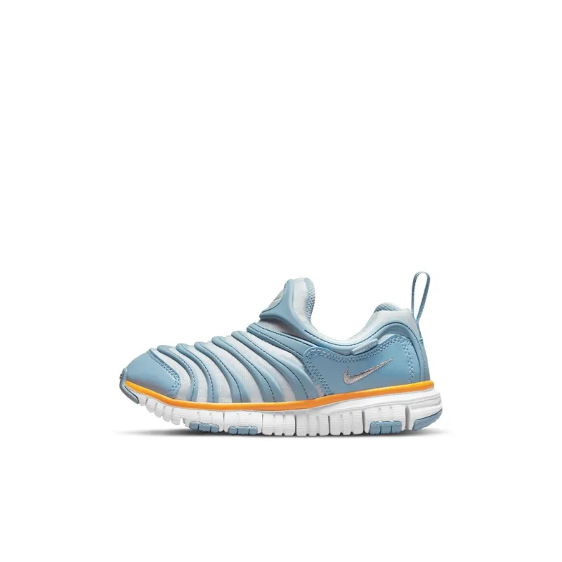 Nike Dynamo Free Slip-Resistant Cushioning Wear-Resistant Sports Casual Shoes Blue Children Aged 3-7 Years Old-0
