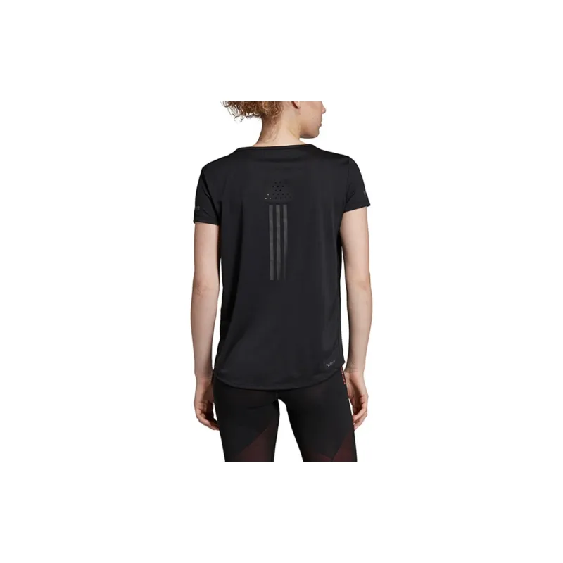 Adidas Set in Sleeve T Shirt Women's Black-4