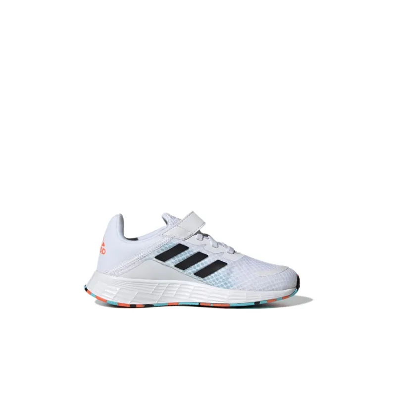 Adidas Duramo Sl Slip Resistant Low Top Kids' Running Shoes White Black Blue Children Aged 3 7 Years Old-1