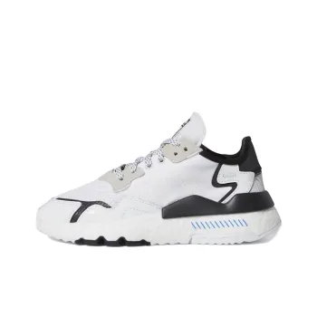 Adidas Originals Nite Jogger Slip Resistant Anti Kick Kids Lifestyle Shoes White Black Teenagers