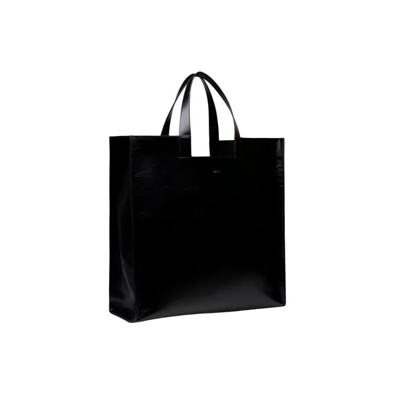 BALLY Calfskin Tote Bag, Shopping Bag, Shoulder Bag, Handbag Men's Black-1