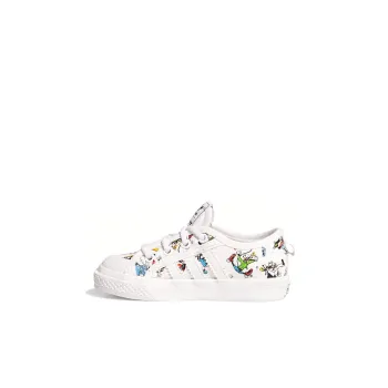 Adidas Originals Nizza I X Disney Sport Goofy Slip Resistant Low Top Toddler Shoes White Infant And Toddler