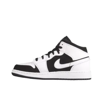 Jordan 1 Mid White Black GS