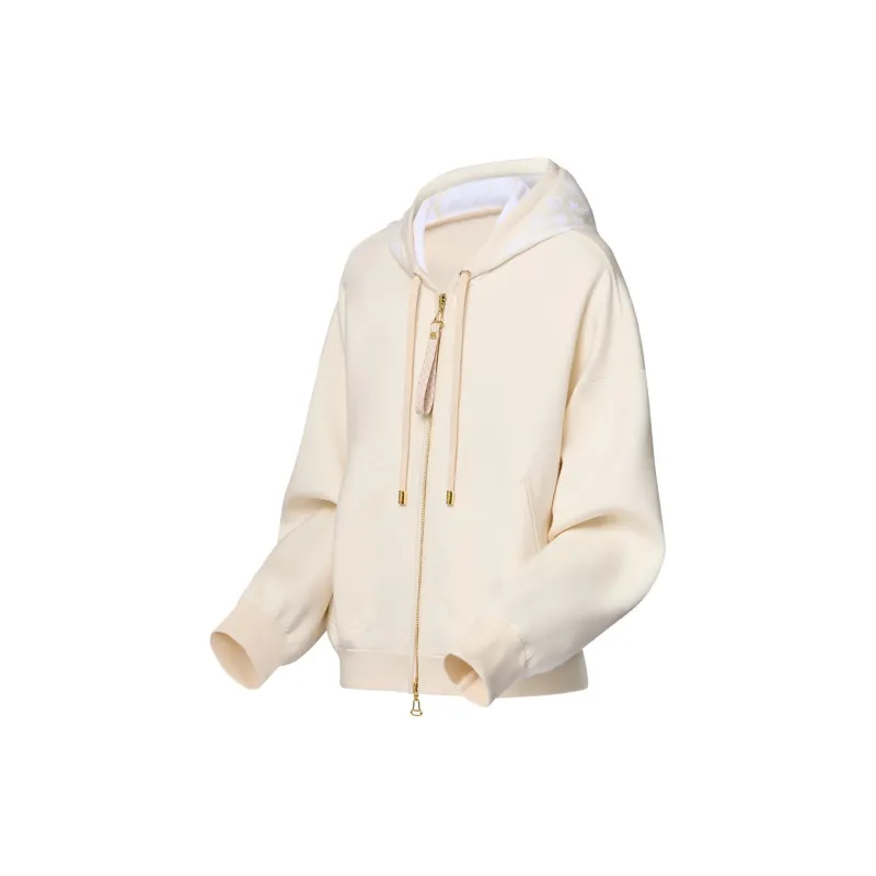 LOUIS VUITTON Monogram Accent Knit Hoodie-2