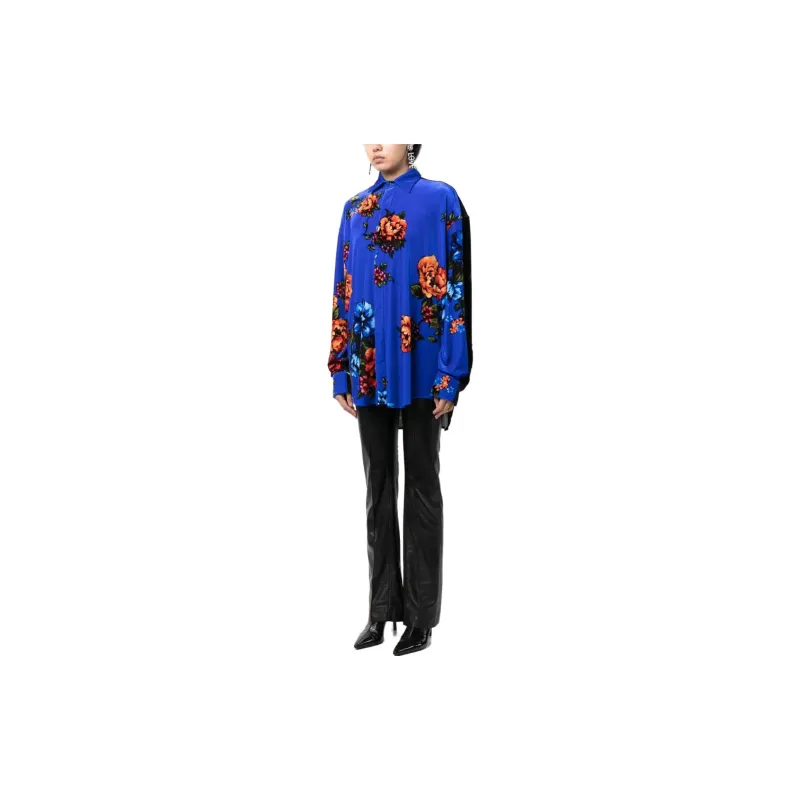 Vetements Velvet Flower Shirt 'Floral'-1