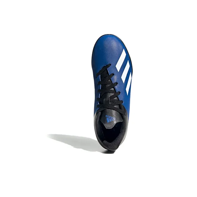 Adidas X 19.4 Slip Resistant Cushioning Abrasion Resistant Low Top Kids' Soccer Shoes Blue Black White Kids'-4
