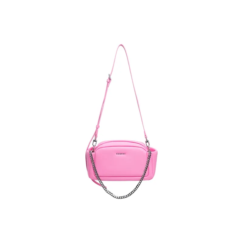 Karkki Leather Crossbody Bag Women's Barbie Pink-7