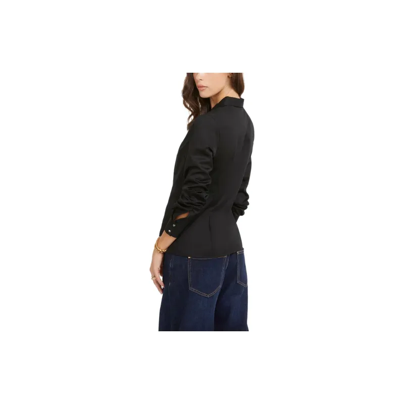 GUESS Classic Slim Fit Shirt Women's Black-2