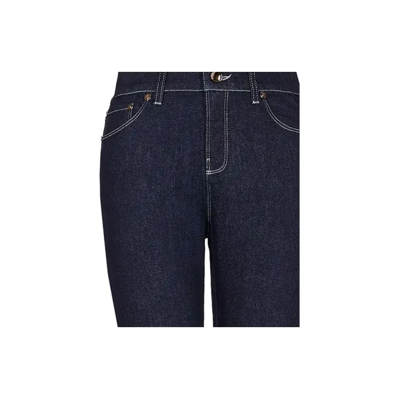 GIORGIO ARMANI Five pocket Slim fit Stretch Cotton denim Trousers-4