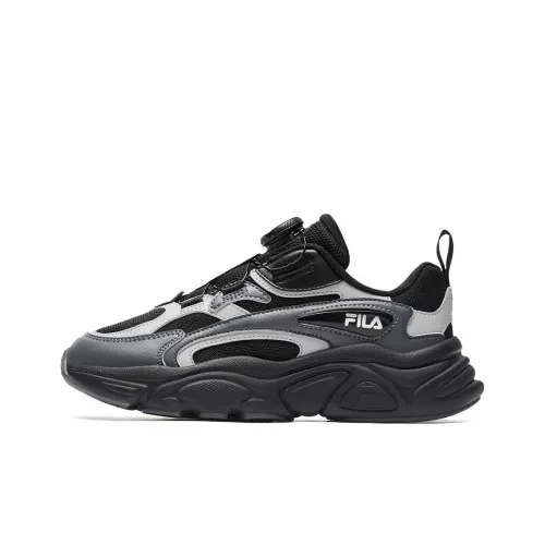 FILA KIDS Mars TD Shock Absorbers Low Top Running Shoes Black Teenagers