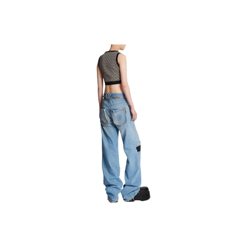 BALMAIN Low rise Straight Jeans-2
