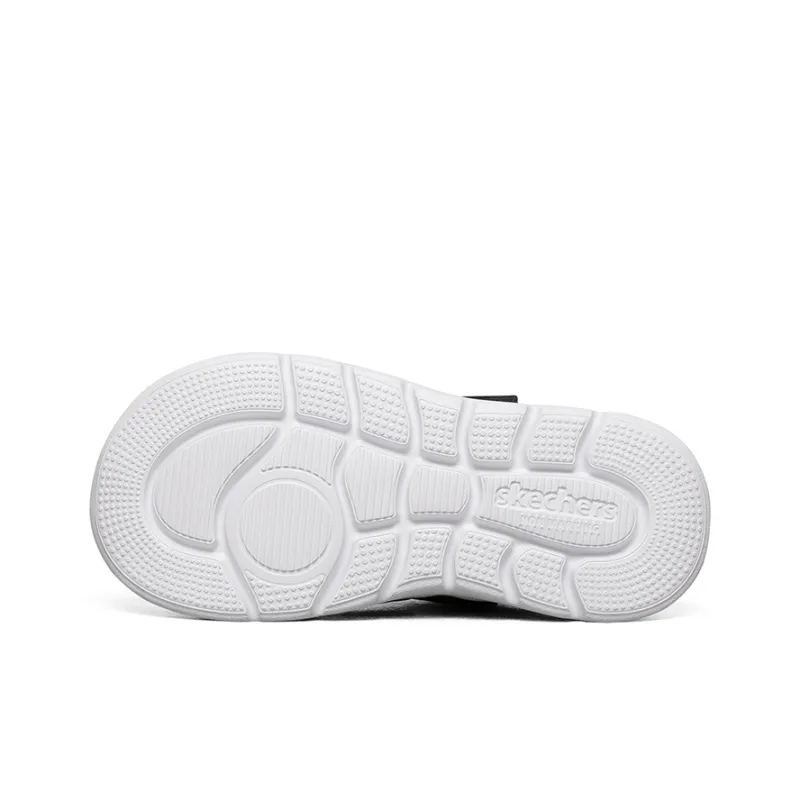 Skechers Slip Resistant, Abrasion Resistant, Breathable Children's Sandals Black Red Teenagers-4