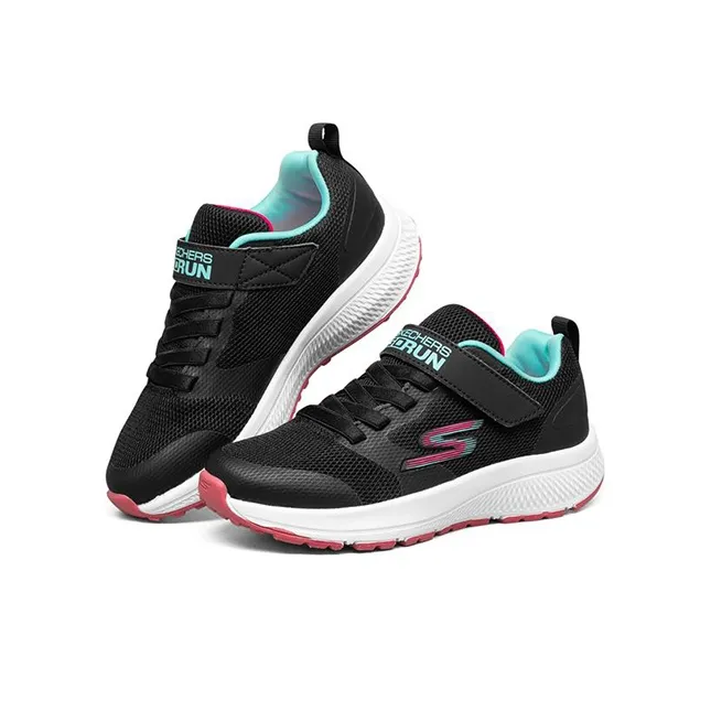 Skechers Slip Resistant Shock Absorbers With Abrasion Resistant Properties Low Top Kids Lifestyle Shoes Black Teenagers-2